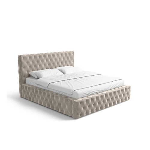 Bild von Sofa Dreams Polsterbett Navidad (Designerbett) - Komplettbett mit Bettkasten