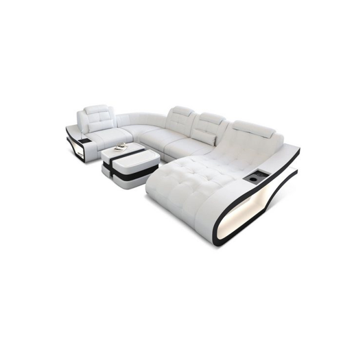 Bild von Sofa Dreams Wohnlandschaft Ledersofa Elegante Mini U