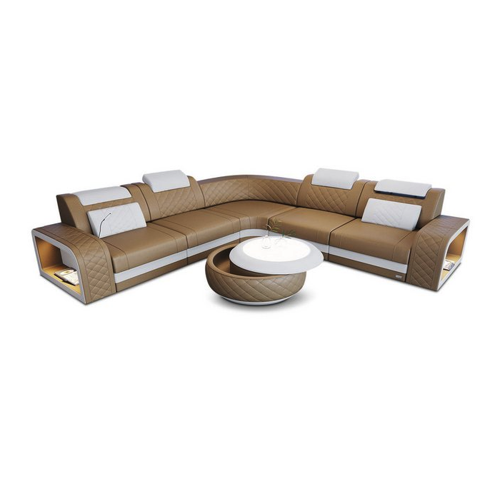 Bild von Sofa Dreams Ecksofa Ledersofa Foggia L Form Mini