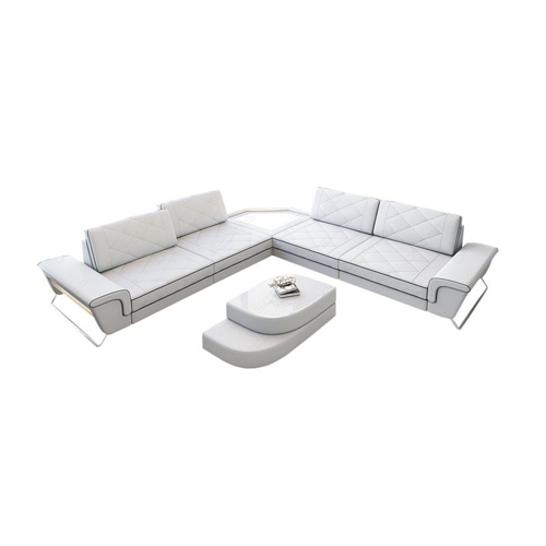 Bild von Sofa Dreams Ecksofa Design Leder Eckcouch Sepino L Form Modern Ledersofa