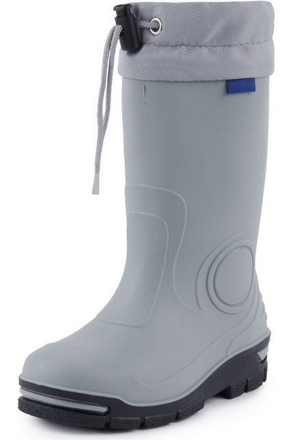 Bild von Ladeheid Gummistiefel Kinder mit Schnürung Hohe Regenstiefel für Jungen und Mädchen Bequeme, rutschfeste und federleichte Regenschuhe für alle Jahreszeiten LARB014 (Grau, 33 34 EU)