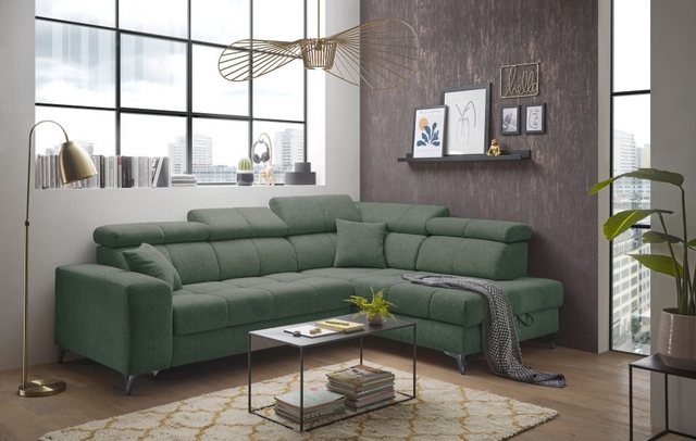 Bild von ED EXCITING DESIGN Ecksofa Sydney, mit elektrischer Sitzverbreitung oder Schlaffunktion