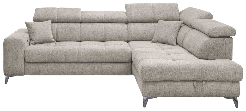 Bild von ED EXCITING DESIGN Ecksofa "Sydney L-Form", (2 St.), frei im Raum stellbar, mit Bettkasten, inkl. Kopfteilverstellung