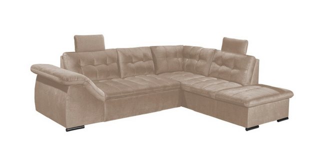 Bild von Schlafsofa Estrella Voss-Stoff von Ed Exciting Design – mit Bettkasten, variablen Kopfstützen und Schlaffunktion