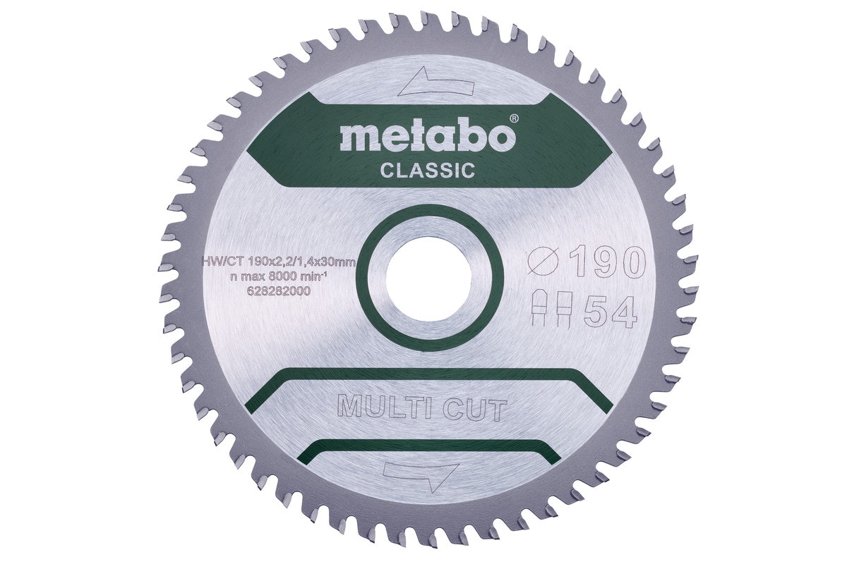 Bild von Metabo MULTI CUT CLASSIC 628661000 Kreissägeblatt 165 x 20 x 1.4 mm Zähneanzahl: 42 1 St. (628661000)