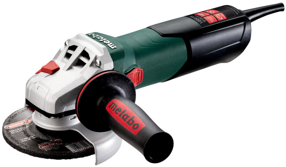 Bild von metabo Winkelschleifer WEV 11-125 Quick 1100W, max. 8800 U/min, Mit Drehzahlregelung, Schnellspannnmutter