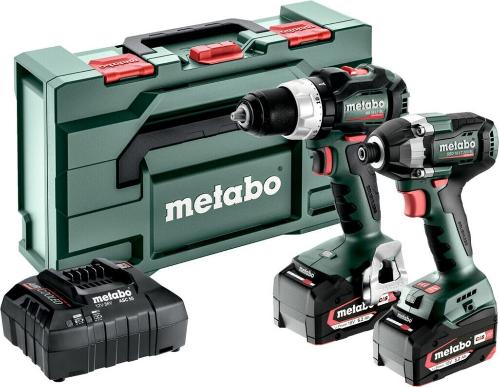 Bild von metabo Akku-Bohrschrauber 18 Volt Akku Combo Set 2.8.4 BS 18 LT BL + SSD 18, inkl. Akku, inkl. Ladegerät