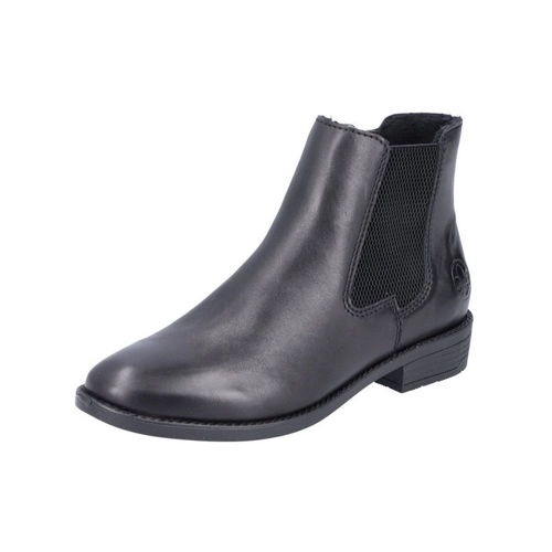 Bild von Elegante Rieker Stiefeletten für Damen – HWK Stiefel 73670-00 in Schwarz