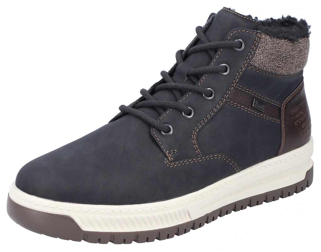 Bild von Rieker Herren Schnürstiefeletten 38542, Männer Stiefeletten, wasserabweisend, riekerTEX,schnürboots,Winterstiefeletten,schwarz (00),40 EU / 6.5 UK
