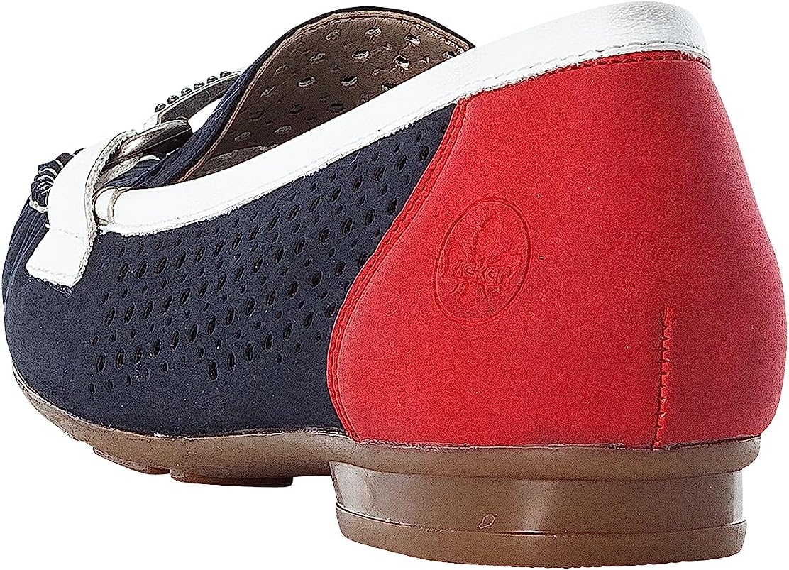 Bild von Rieker Mokassin Slipper, Sommerschuh mit toller Schmuckspange
