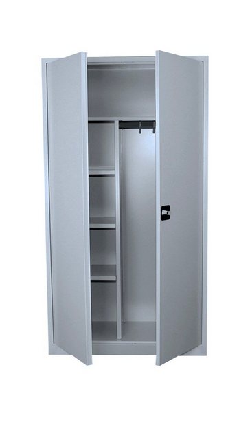 Bild von Steelboxx Mehrzweckschrank Spind Kleider-Wäsche Schrank 1950 x 925 x 422mm (1-St) Komplett verschweißt und montiert - keine Montage erforderlich
