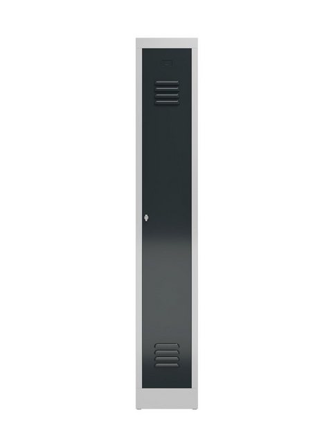Bild von Steelboxx Spind ClassiX Garderobenschrank, 1 Abteil, 1800 x 310 x 500 mm (1-St) Komplett verschweißt und montiert, keine Montage erforderlich