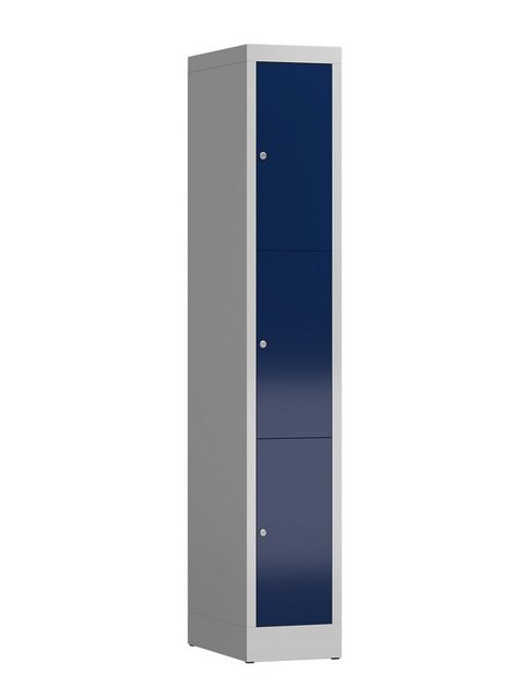 Bild von Steelboxx Fächerschrank ClassiX Schließfachschrank, 1 Abteil, 3 Fächer, 1800 x 310 x 500 mm (1-St) Komplett verschweißt und montiert - keine Montage erforderlich