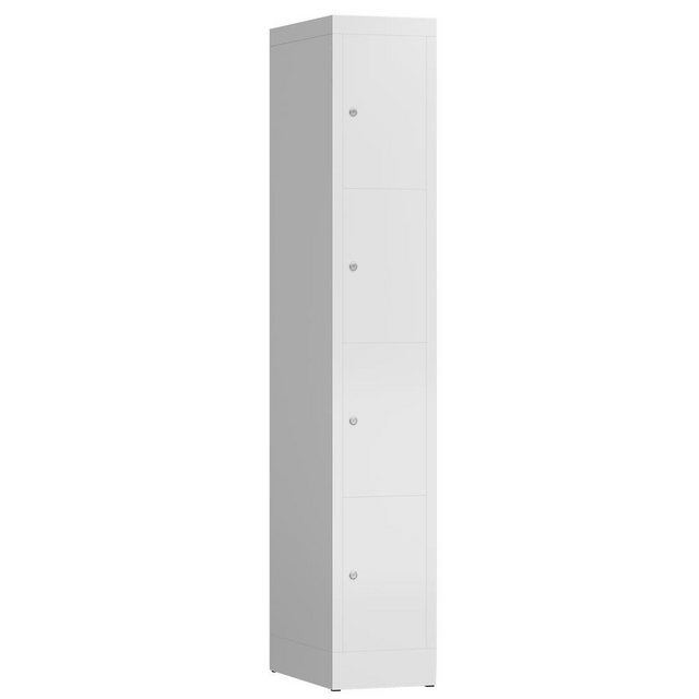 Bild von Steelboxx Fächerschrank ClassiX Schließfachschrank, 1 Abteil, 4 Fächer, 1800 x 310 x 500 mm (1-St) Komplett verschweißt und montiert - keine Montage erforderlich