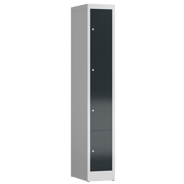 Bild von Steelboxx Fächerschrank ClassiX Schließfachschrank, 1 Abteil, 4 Fächer, 1800 x 310 x 500 mm (1-St) Komplett verschweißt und montiert - keine Montage erforderlich