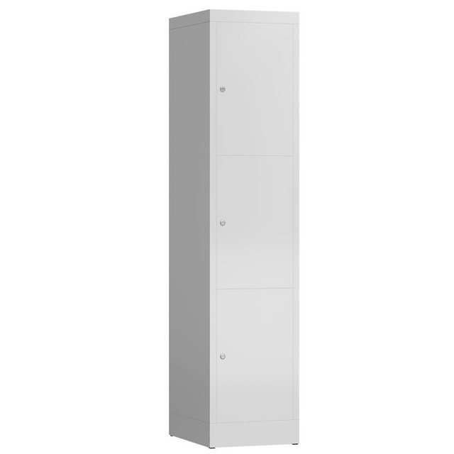 Bild von Steelboxx Fächerschrank ClassiX Schließfachschrank, 1 Abteil, 3 Fächer, 1800 x 415 x 500 mm (1-St) Komplett verschweißt und montiert - keine Montage erforderlich