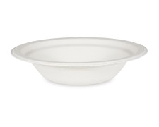 Bild von Bio Suppenteller Salatschalen Schale rund Zuckerrohr 400ml O 18 x 4 cm, 50 Stk.