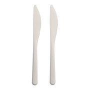 Bild von BIO-Messer Mehrweg 185mm aus BIO-PP extra stabil weiss, 50 Stk.