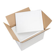 Bild von Isolierboxen mit Deckel aus EPS 570 x 445 x 360 mm 40,5 Liter, inkl. Umkarton