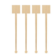 Bild von Rührstäbchen "Quadrat" aus Bambus, 17.5cm, 100 Stk.