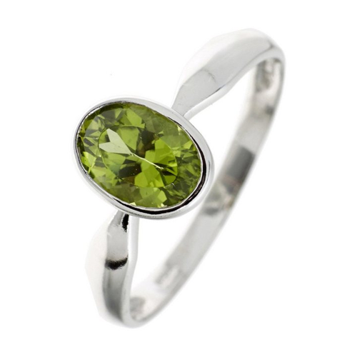 Bild von Eleganter JOBO Silberring mit Peridot
