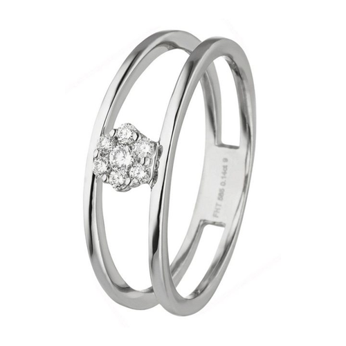 Bild von Diamantring JOBO "Ring mit 7 Diamanten" aus Weißgold