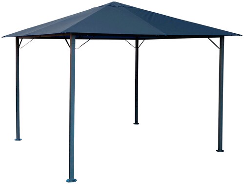 Bild von QUICK STAR Metall Garten Pavillon Nizza 3x3m Antik Partyzelt Grau RAL 7012
