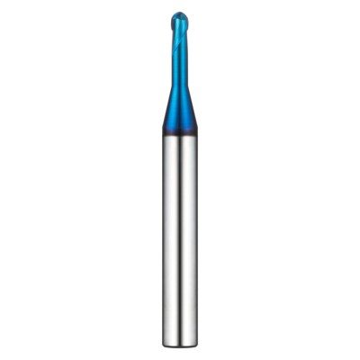 Bild von COGO Tools - VHM Kugelfräser Helix 30° TISIN Beschichtung R0,2 X 0,4mm 2BRB004040S04