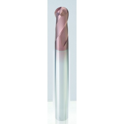 Bild von VHM Kugelfräser Ultrapräzise Helix 30° TISIN 0,4R X 0,8mm 2UPB008020S04