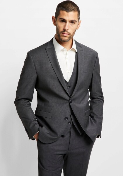Bild von Slim Fit 2-Knopf-Sakko mit Schurwoll-Anteil Modell 'Castello'