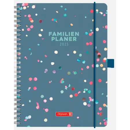 Bild von BRUNNEN Familienplaner Buchkalender A5, 2S/1W-14 Mon, 2023