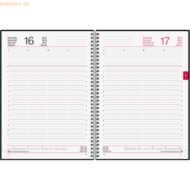 Bild von Brunnen, Agenda, Buchkalender 789 A4 1 Tag/Seite Kunststoff-Einband Reflection grau 2025 (A4, Englisch, Italienisch, Französisch, Deutsch)