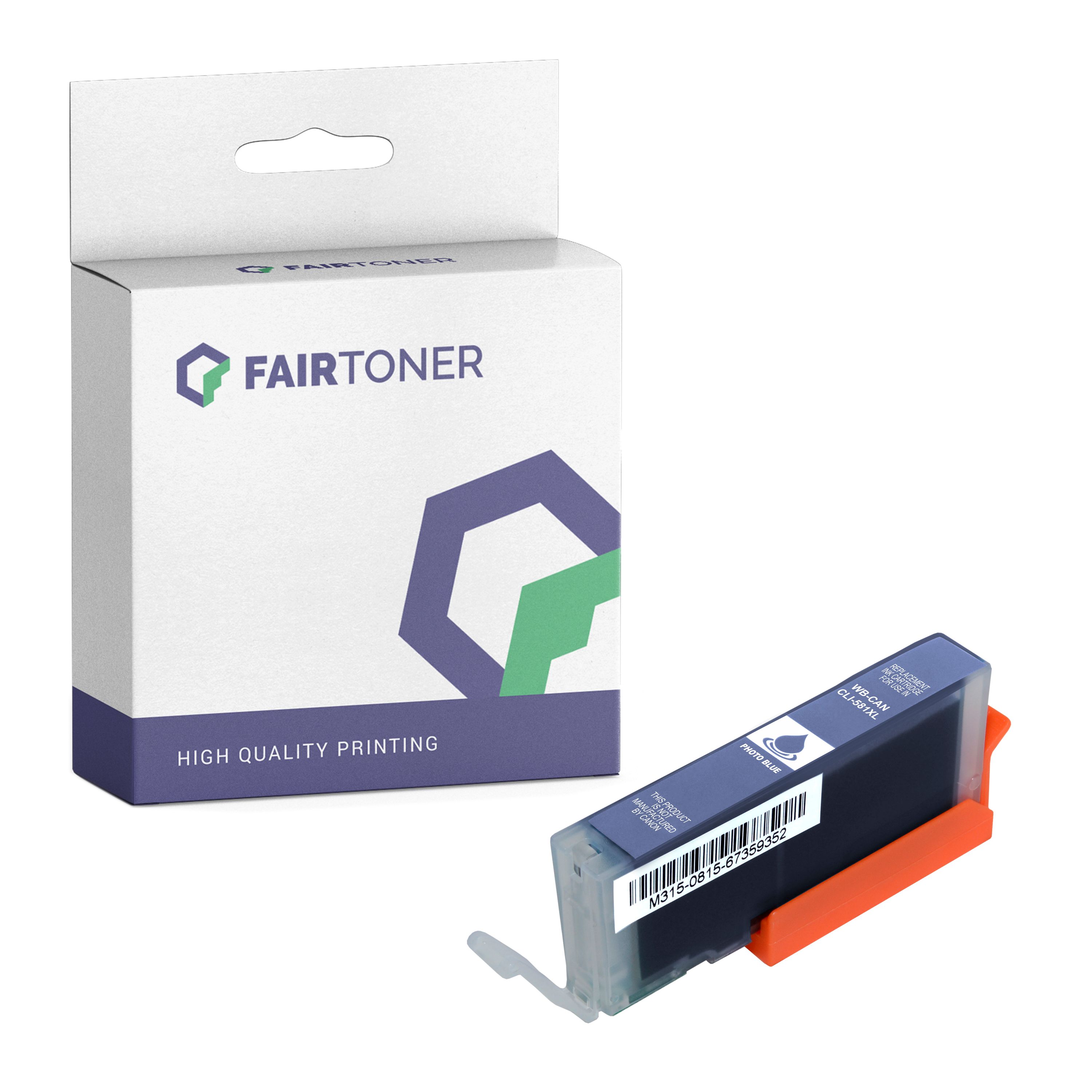 Bild von Kompatibel für Canon 2107C001 / CLI-581PB Druckerpatrone Blau