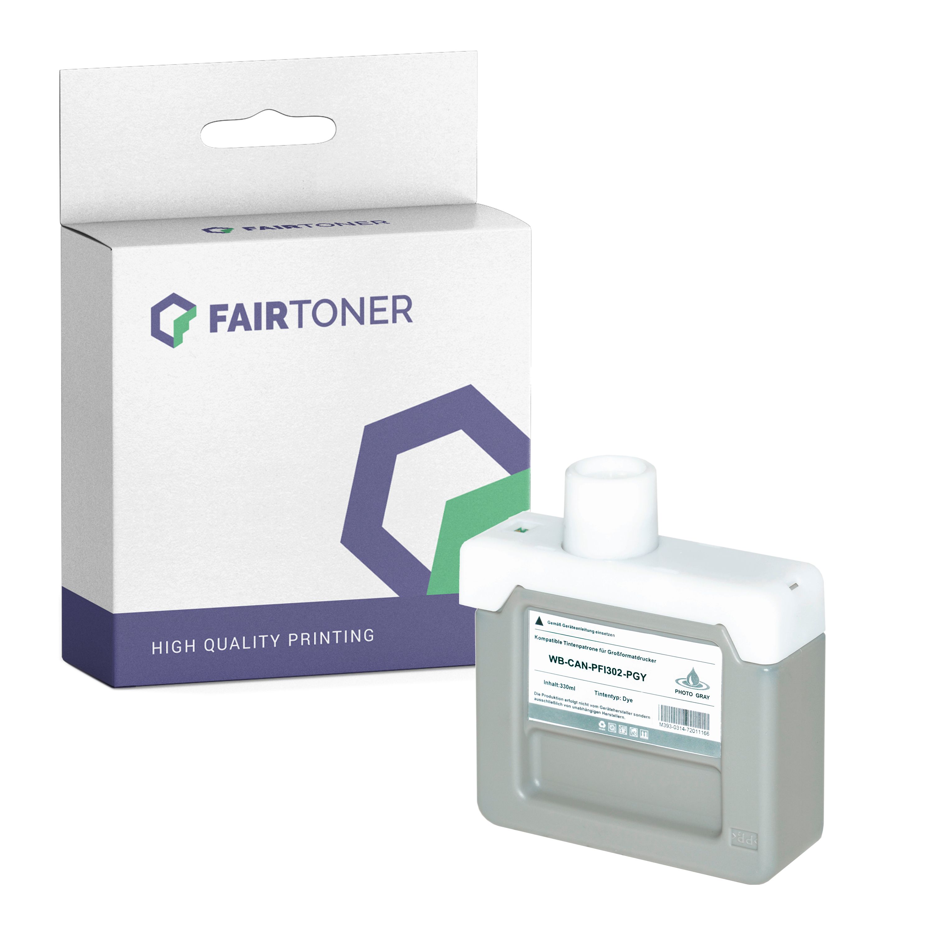 Bild von Kompatibel für Canon 2218B001 / PFI-302PGY Druckerpatrone Light Grau