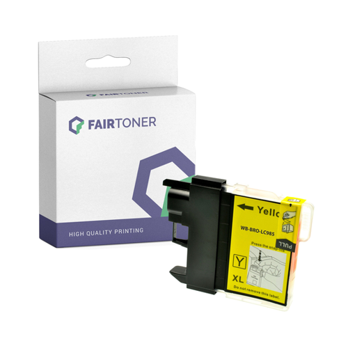 Bild von Kompatible Brother LC-985Y Druckerpatrone Gelb von FairToner