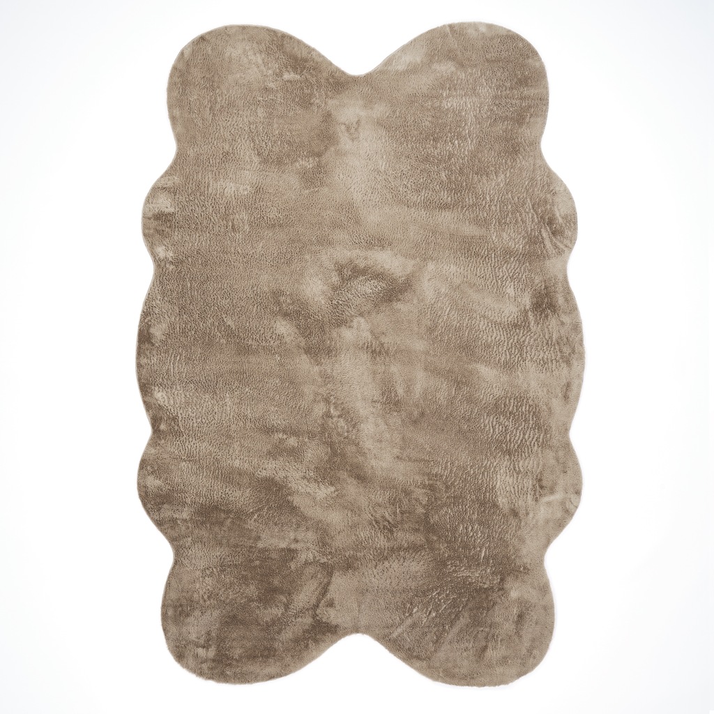 Bild von Paco Home Fellteppich "Pelt 640", fellförmig, 16 mm Höhe, Kunstfell, Uni Farben, sehr weicher Flor