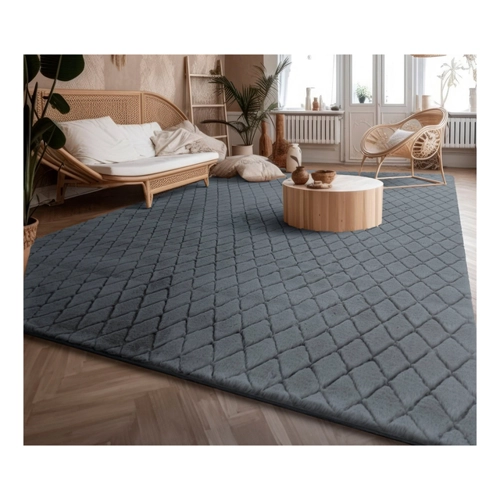 Bild von Paco Home Weicher Flauschiger moderner Bubble Wohnzimmer Teppich