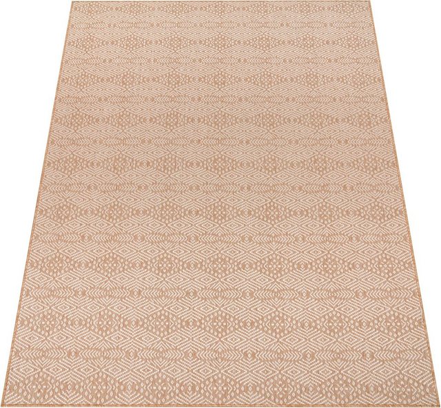 Bild von Paco Home Teppich Illusion 329, rechteckig, Höhe: 4 mm, Flachgewebe, modernes Rauten Design, In- und Outdoor geeignet