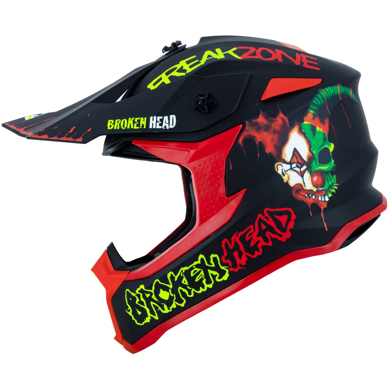 Bild von Broken Head Motocross-Helm FreakZone Schwarz-Rot