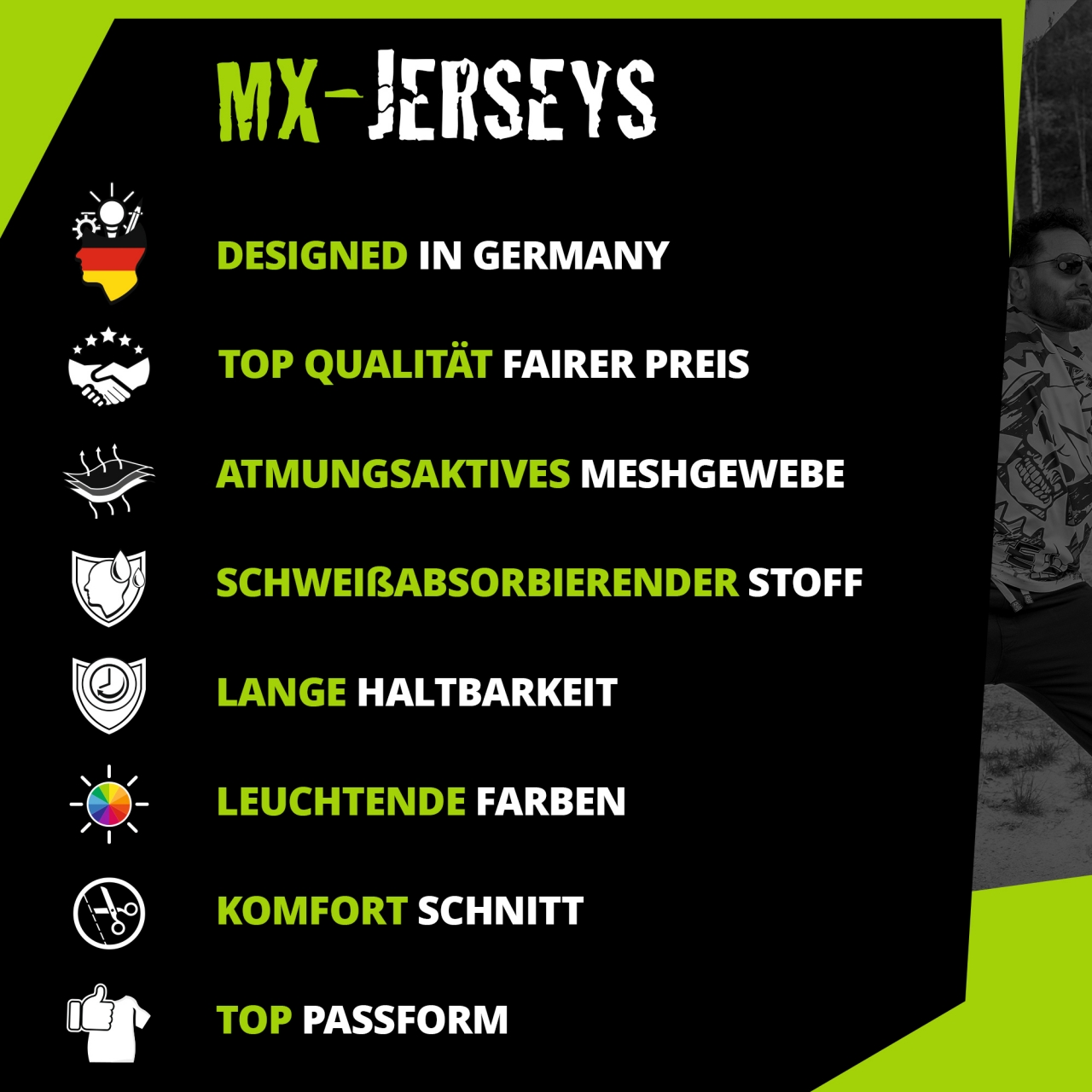Bild von Broken Head MX Jersey Resolution Rot