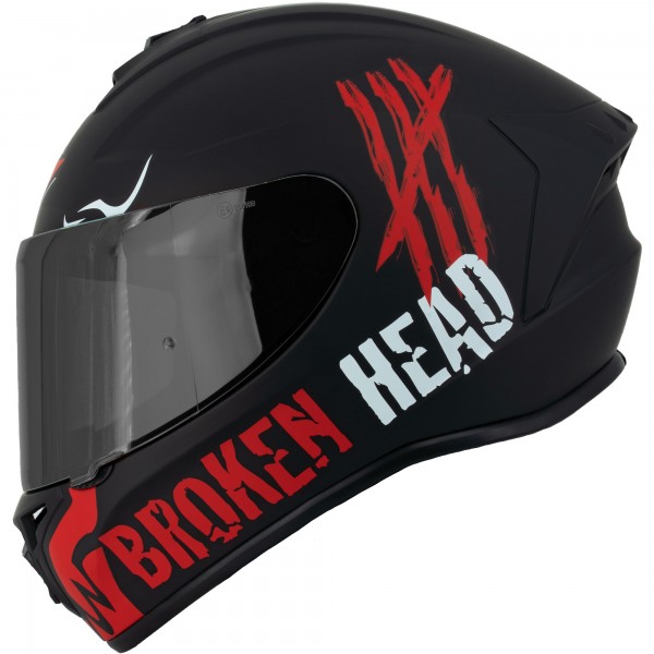 Bild von Broken Head Integralhelm Adrenalin Therapy 4X Rot + Schwarzes Visier
