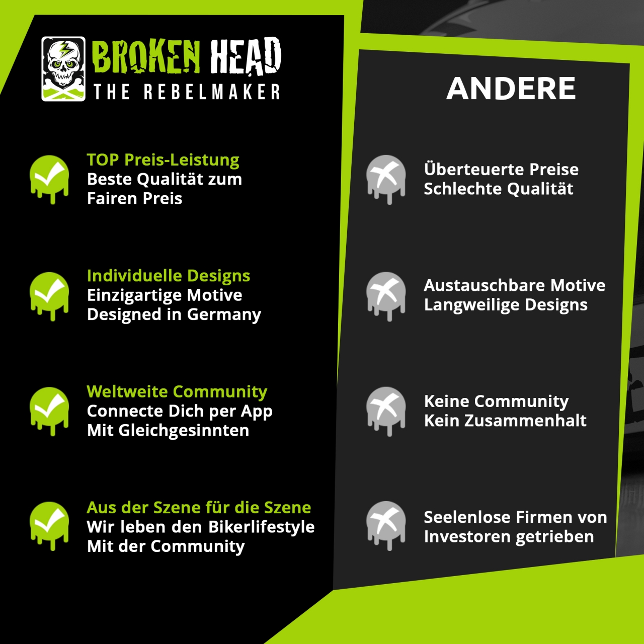 Bild von Broken Head BeProud Pro Sport Integralhelm BLACK EDITION Mit Sonnen...