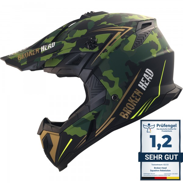 Bild von Broken Head (A-Minus-Ware) Crosshelm Squadron Rebelution Camouflage...