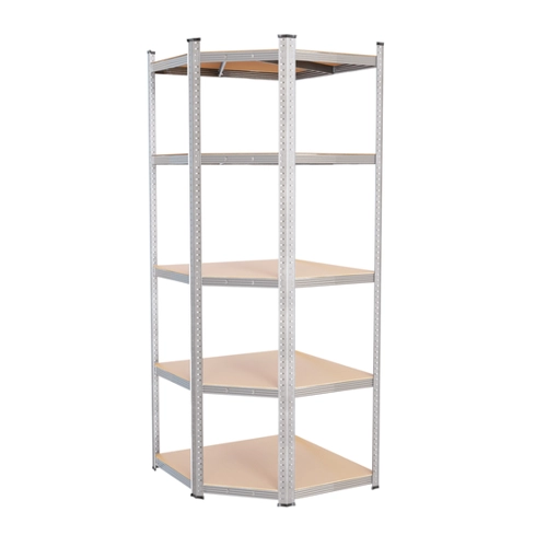 Bild von TroniTechnik® Schwerlastregal, Kellerregal, Lagerregal, 40 x 40 x 70 x 70 x 180 cm, Stahlgestell, bis 875 kg , 5 Ablagen