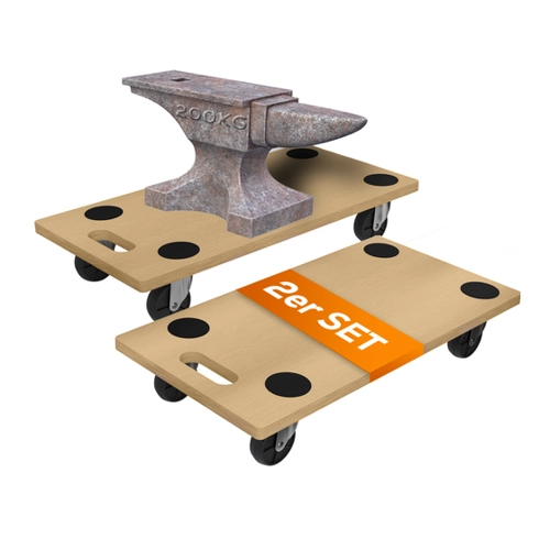 Bild von TroniTechnik Transportroller inkl. Gummipads, Rollbrett Rollwagen Plattformwagen TT-RB 02 SET (2 Stück)
