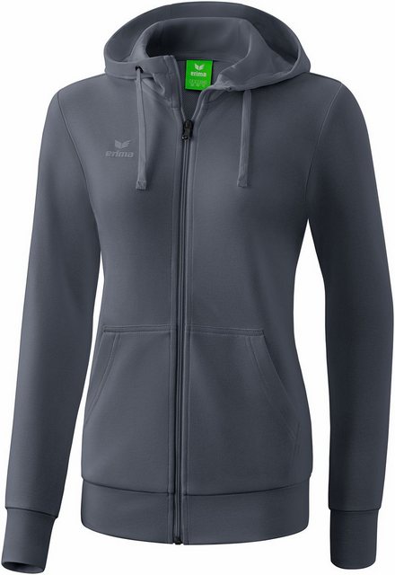 Bild von Erima Damen Basic Hooded Sweatshirt Jacke, Slate Grey, 42 EU