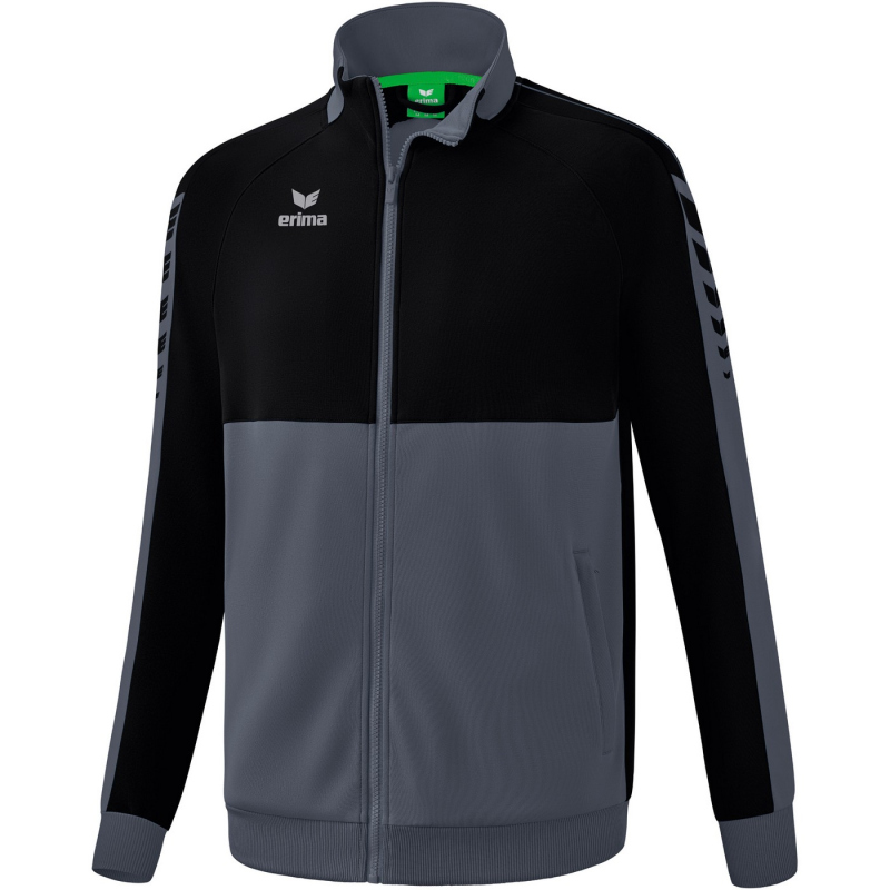 Bild von Erima Six Wings Worker Trainingsjacke 1032227 slate grey/schwarz 116