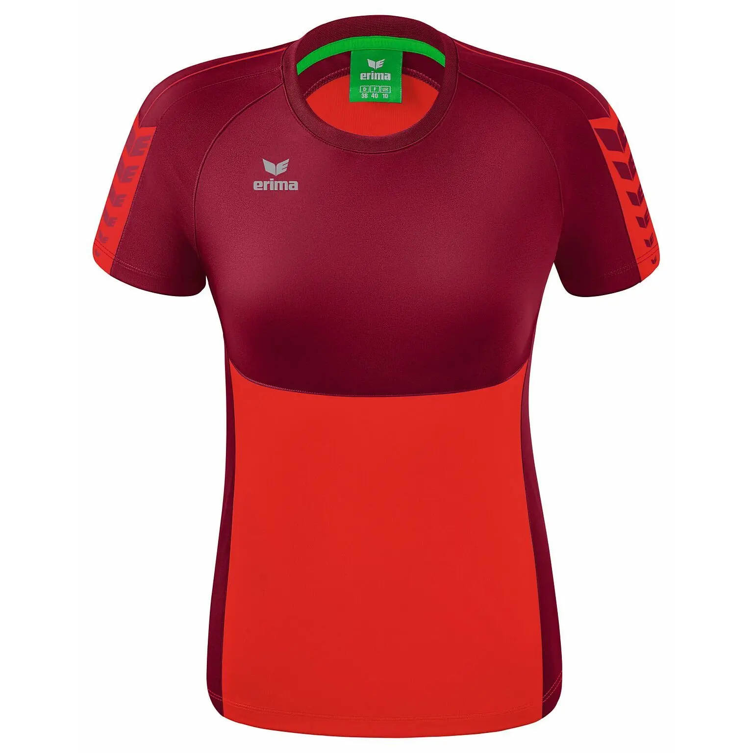 Bild von Erima Damen Six Wings Funktions T-Shirt, rot/bordeaux, 44