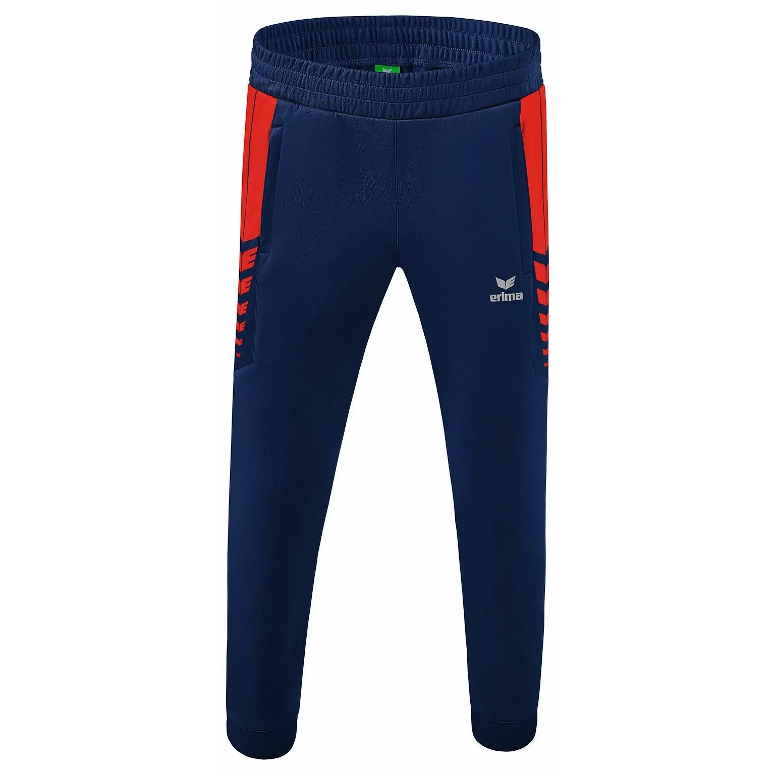 Bild von Erima Kinder Six Wings funktionelle Trainingshose, new navy/rot, 128