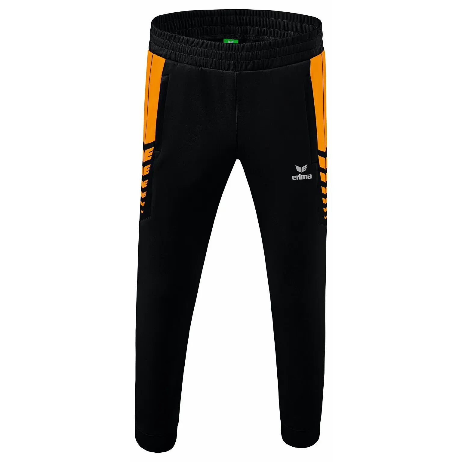 Bild von Erima Herren Six Wings funktionelle Trainingshose, schwarz/new orange, XL